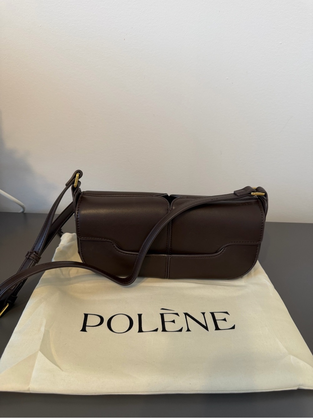 Brown Leather Shoulder Bag